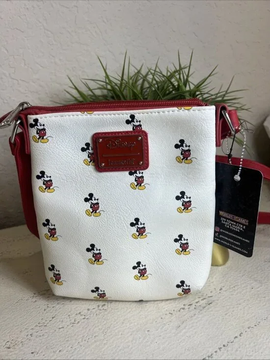 Loungefly Disney Mickey Mouse Crossbody Bag NEW WITH TAGS - Picture 1 of 13